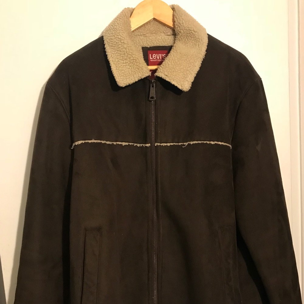 Mens Sherpa-Lined Icon Denim Jacket Levi’s